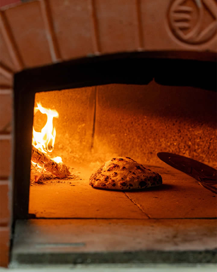 Stellas wood fired oven in Tinos island