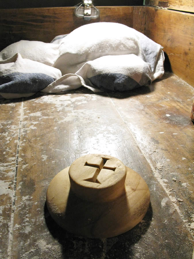Greek orthodox wooden bread stamp