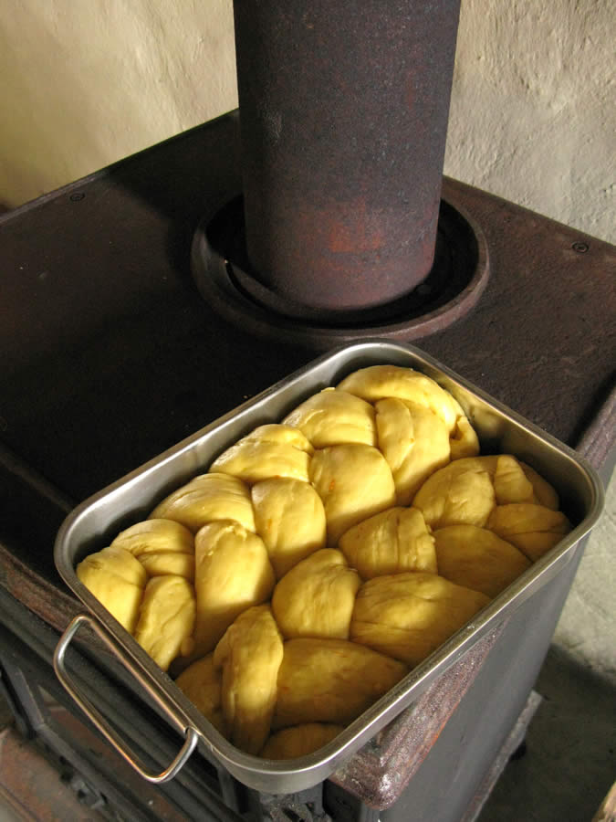 The traditional Greek Easter “tsoureki”! Made from scratch and filled with the aromas of butter, mahlab, and mastic,. A braided sweet bread that will steal your heart!