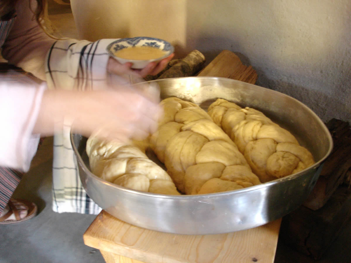 The traditional Greek Easter “tsoureki”! Made from scratch and filled with the aromas of butter, mahlab, and mastic,. A braided sweet bread that will steal your heart!